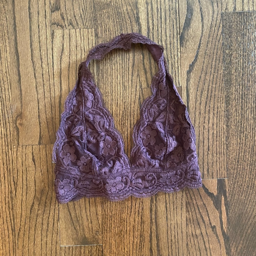 Free People Lace Halter Bralette